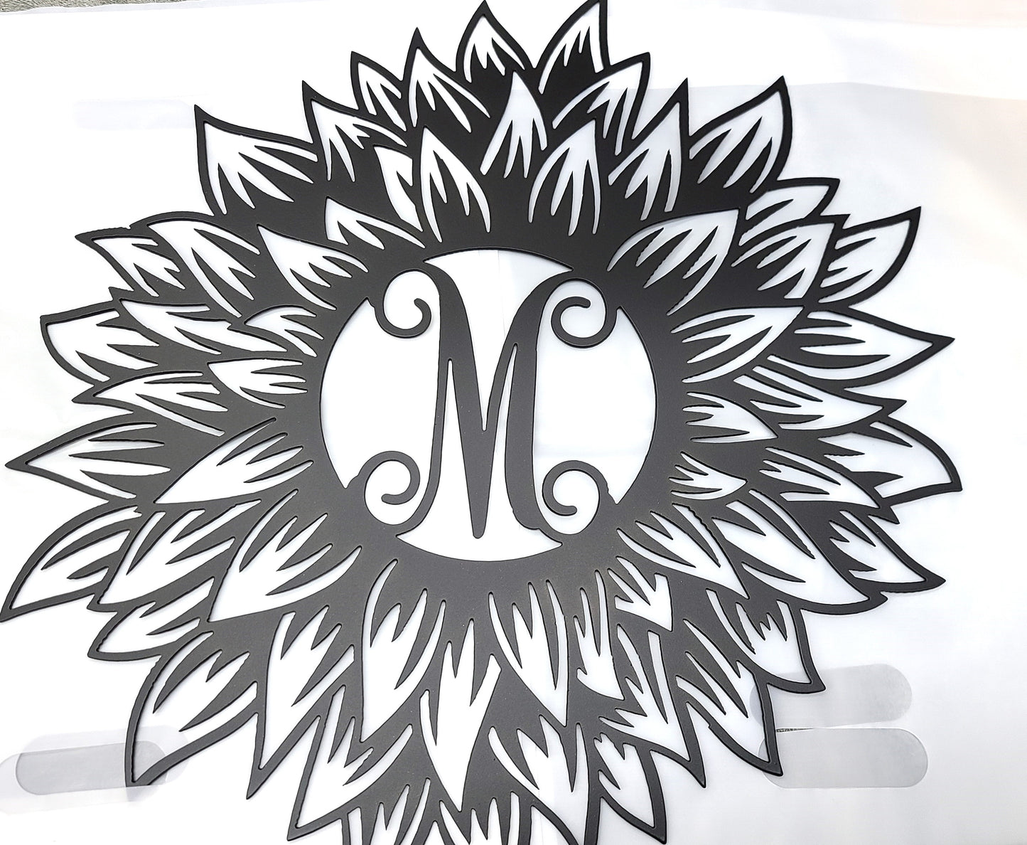 Sunflower Letter Monogram