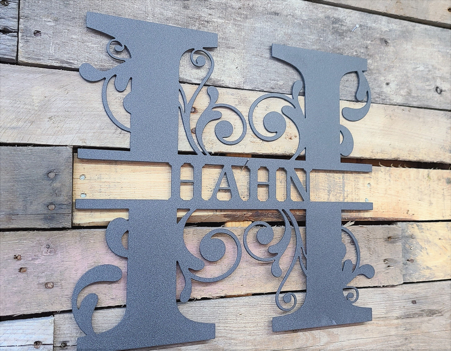 Monogram Split Swirl
