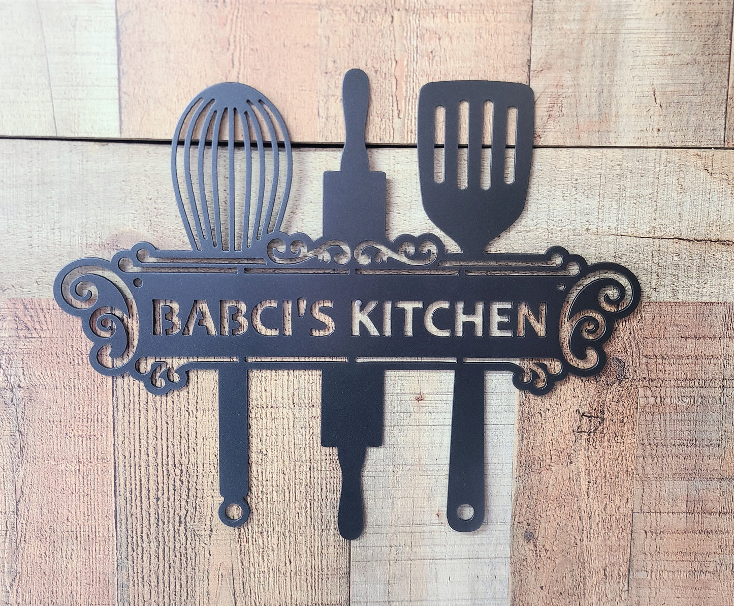 kitchen utensils monogram home décor