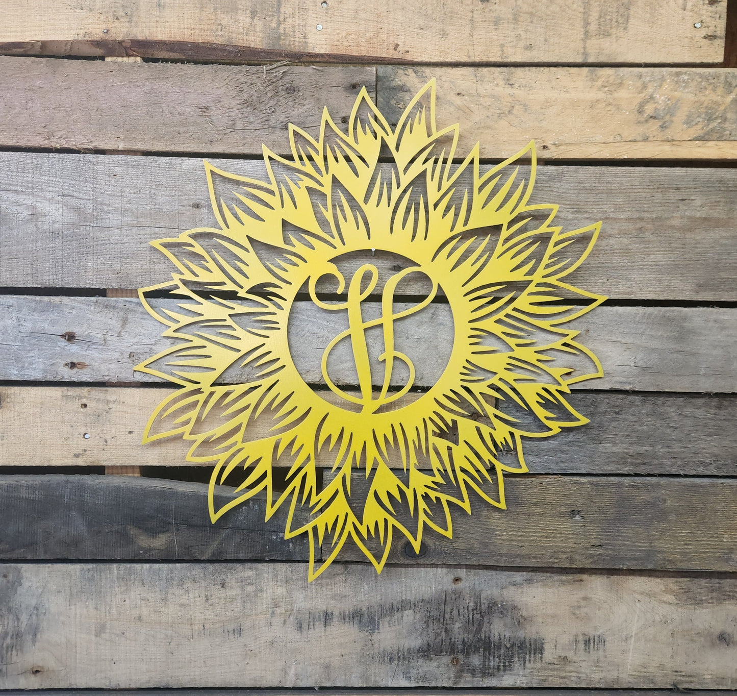 Sunflower Letter Monogram