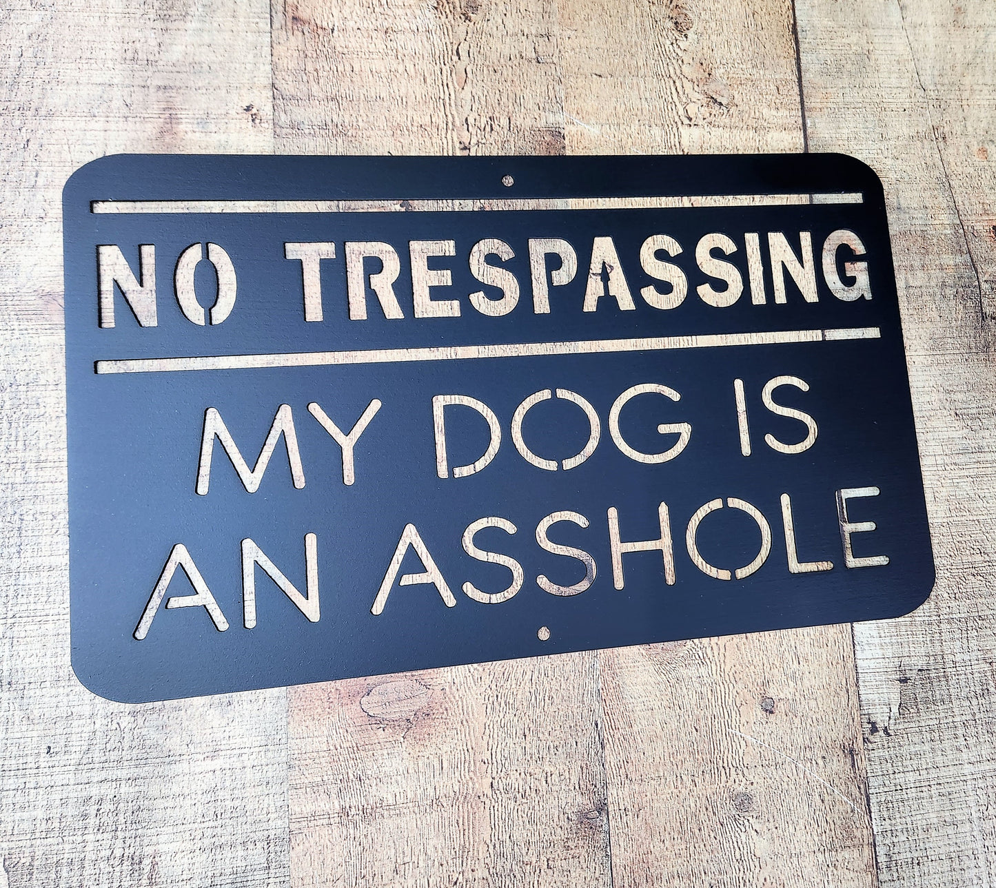 No Trespassing Dog Asshole