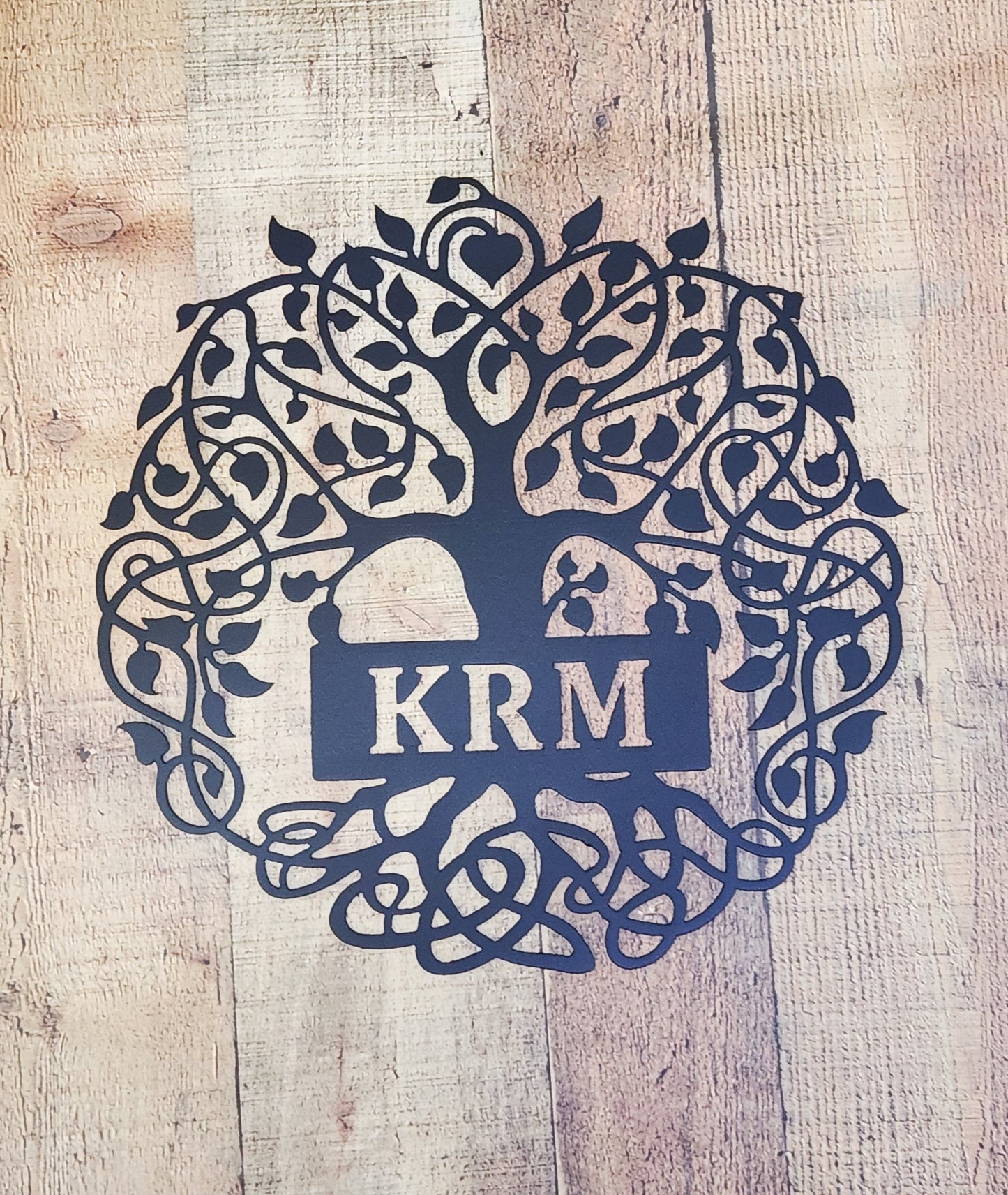 Tree of Life Curly Monogram