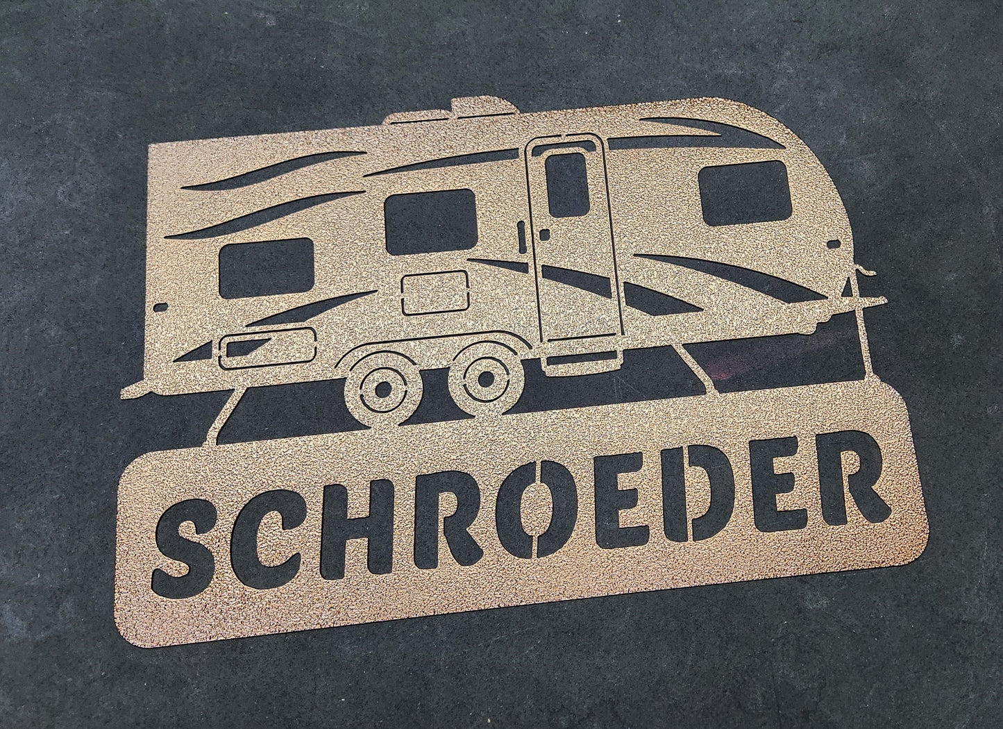 Camper Travel Trailer Monogram
