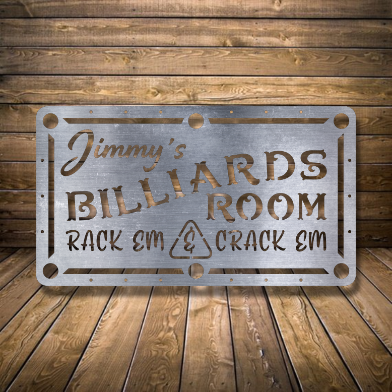 Billiards Room Custom Sign