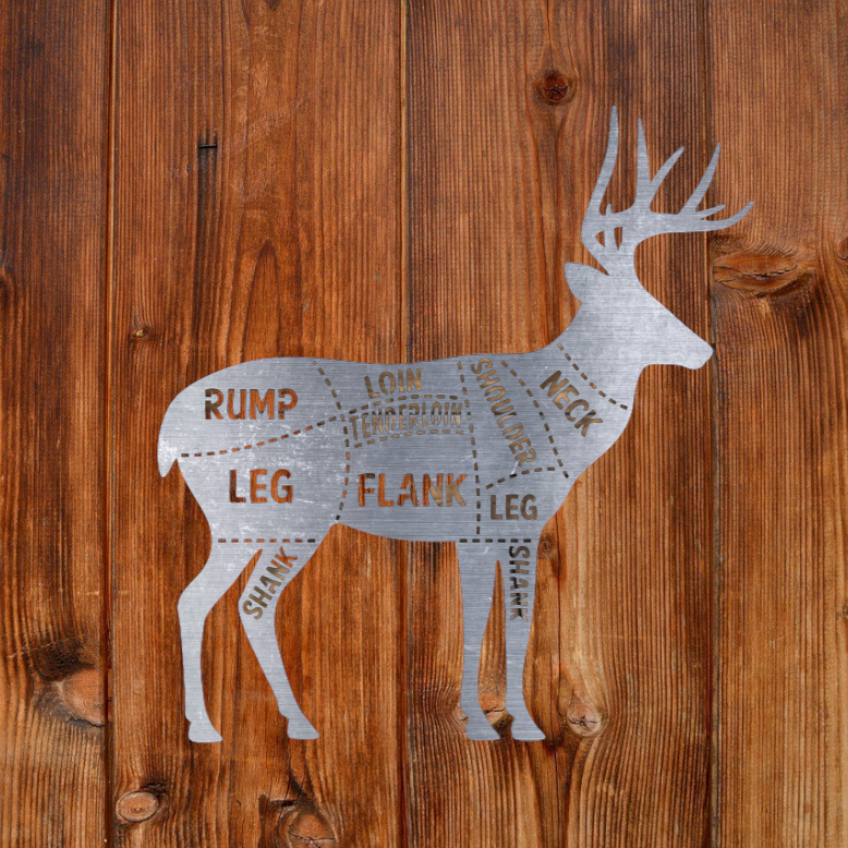 Deer Cuts Venison Butcher Diagram