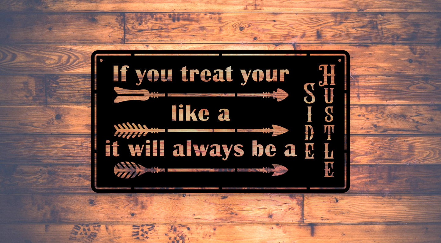 If you treat your side hustle like a side hustle, it will always be a side hustle