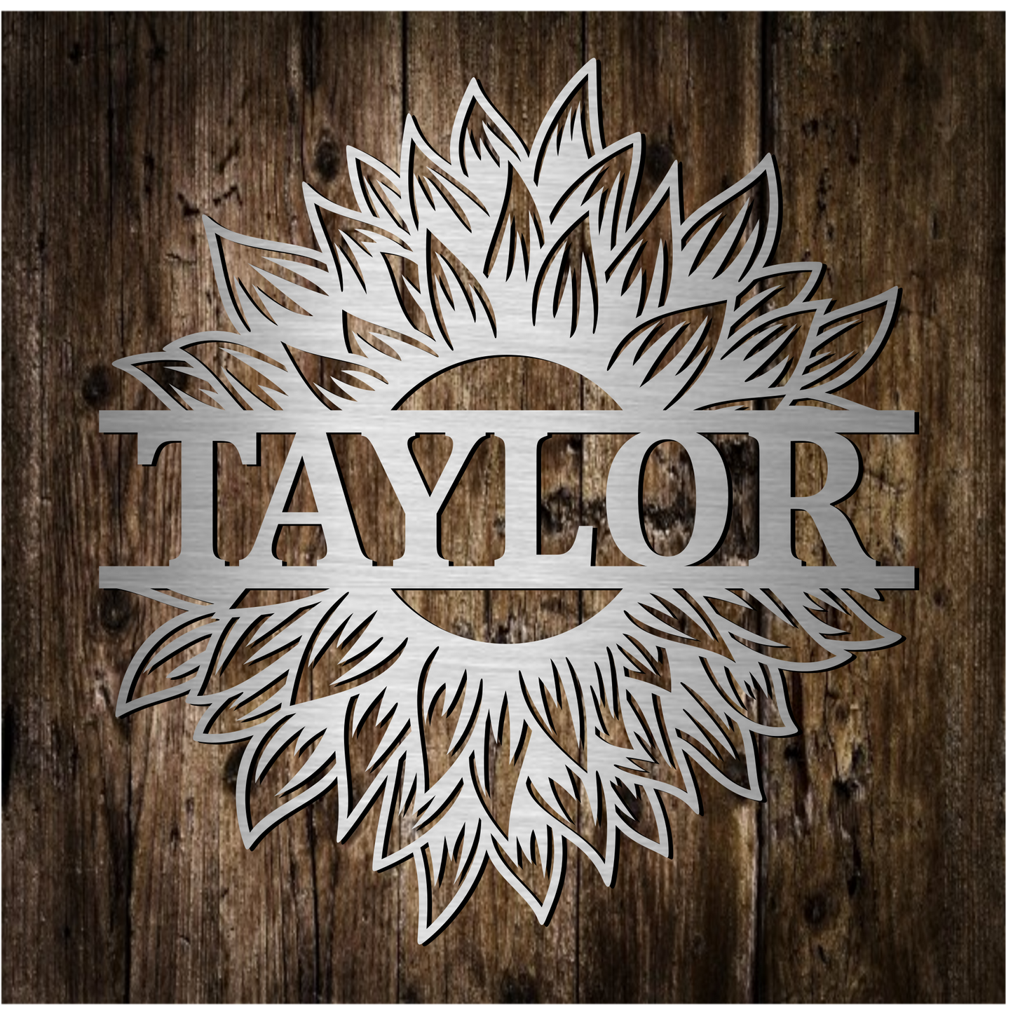Sunflower Split Monogram