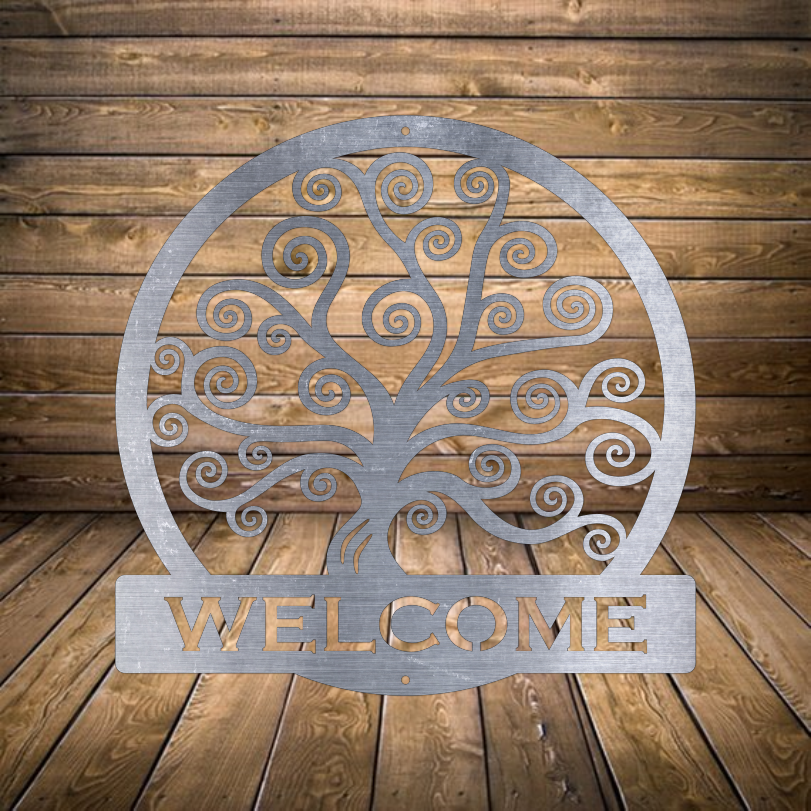 Swirly Tree Welcome