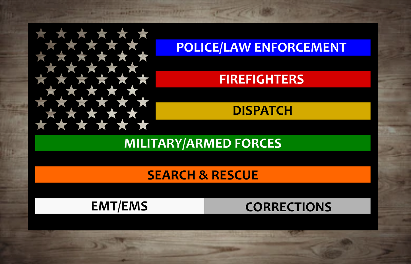 Standard Thin Line American Flag
