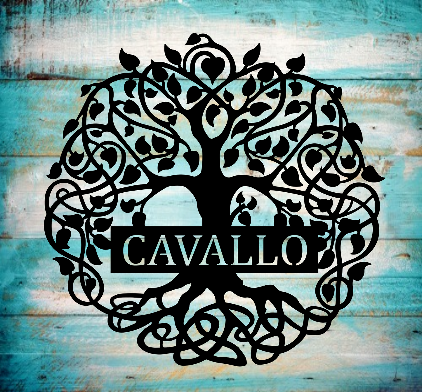 Tree of Life Curly Monogram
