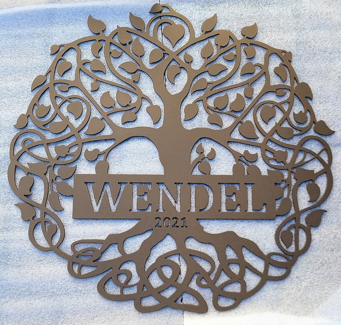 Tree of Life Curly Monogram