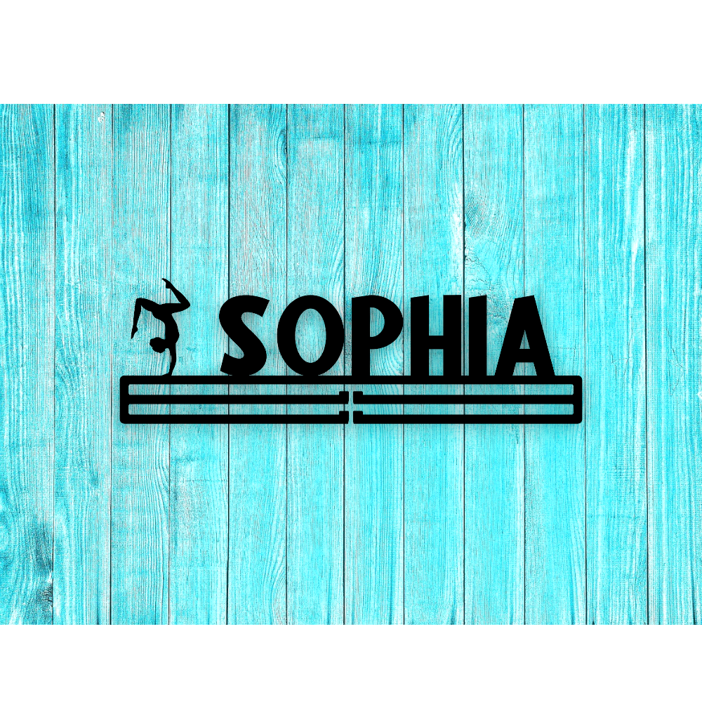 Personalized Gymnastics Medal Hanger