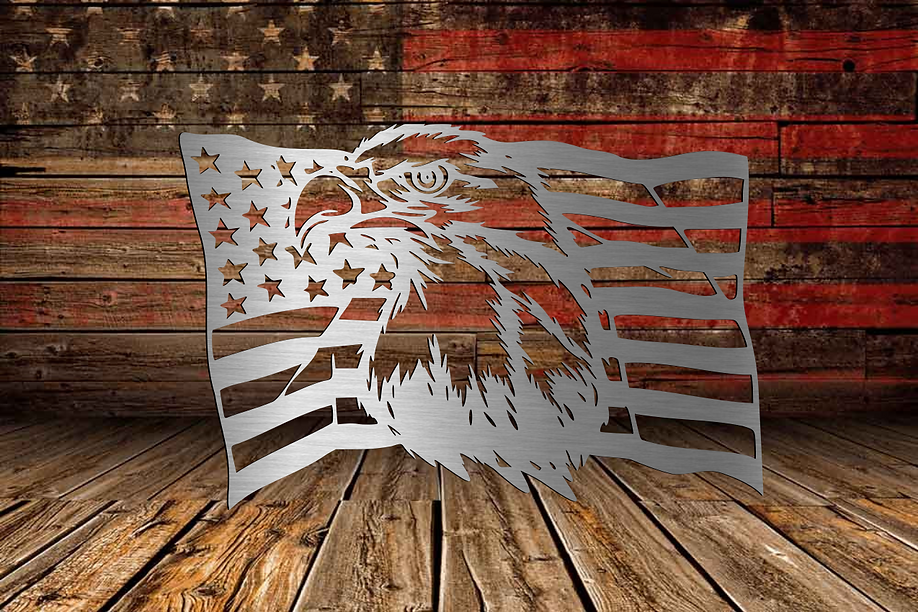 Waving Flag with Eagle