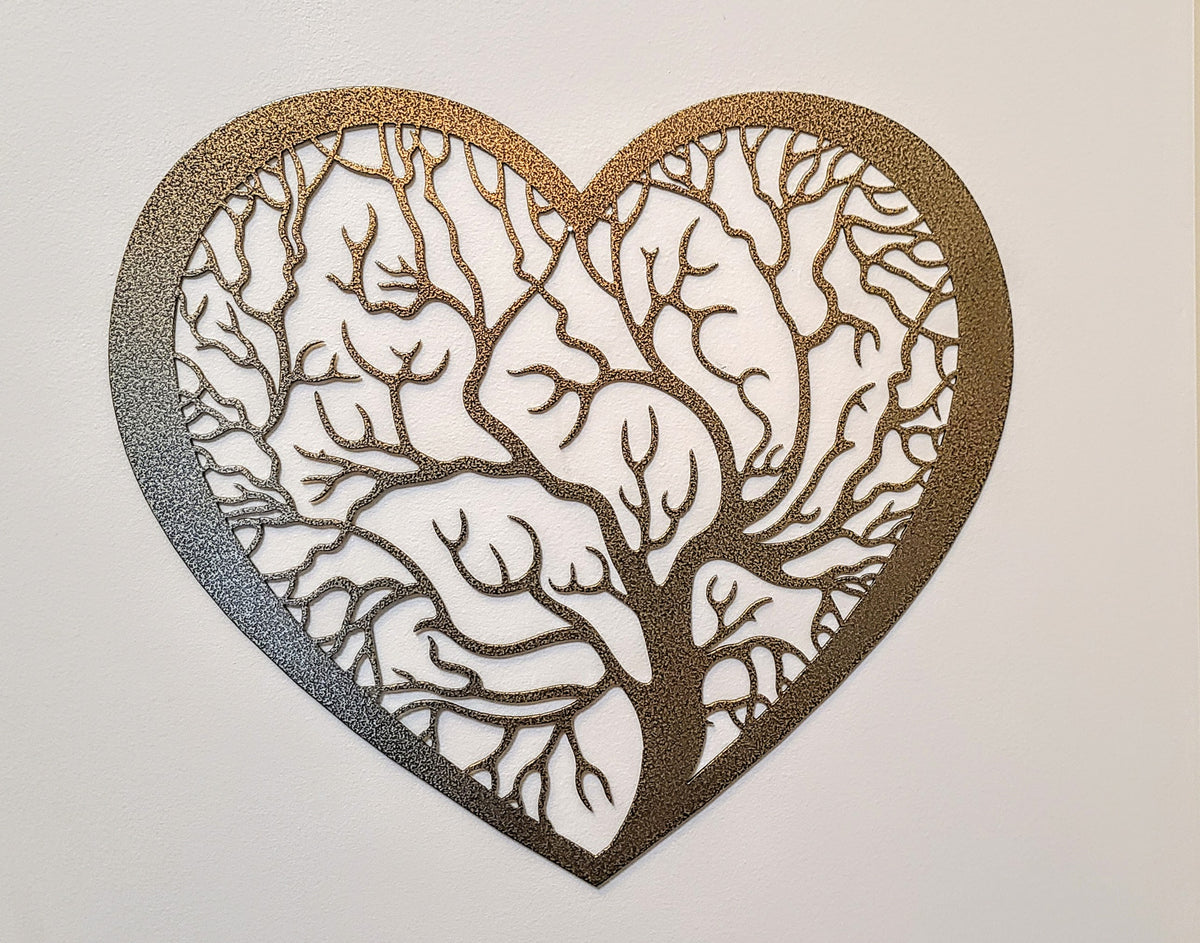 Fall Heart Tree Frame Heart Frame Tree – Elite Metal Design LLC
