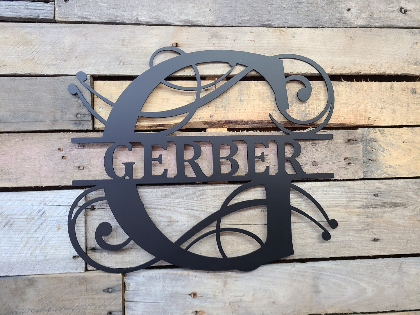 Monogram Split Letter Decor