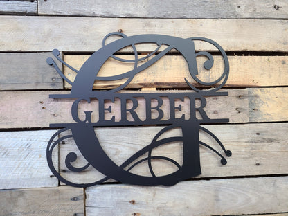 Monogram Split Letter Decor