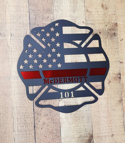 Firefighter Maltese Cross Flag