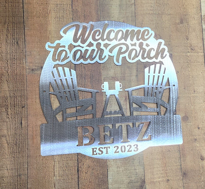 Welcome to Our Porch Monogram