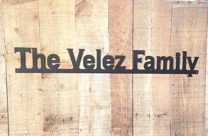 Family Name Sign - Style 3