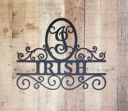 Split Scroll Monogram