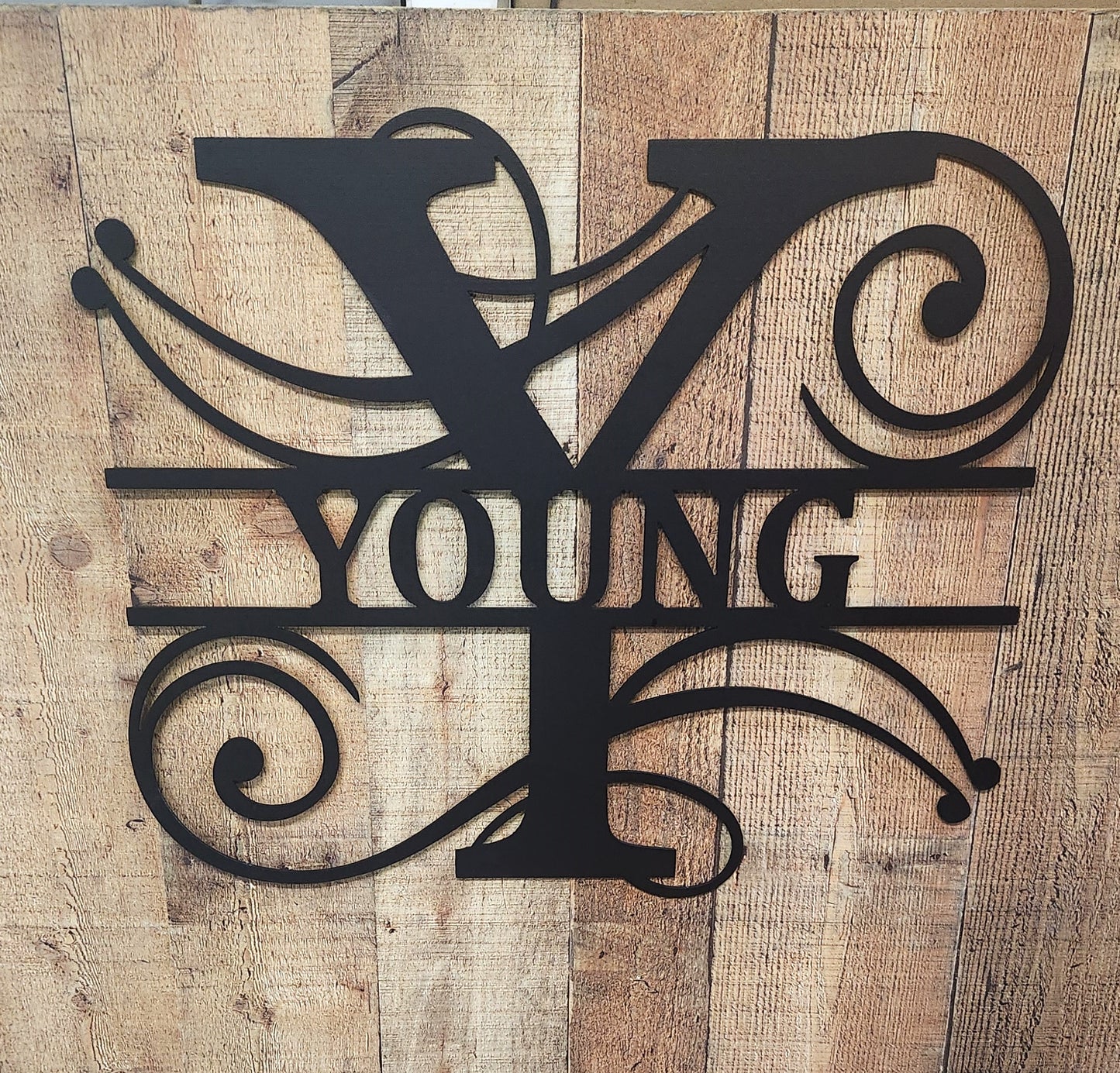 Monogram Split Letter Decor