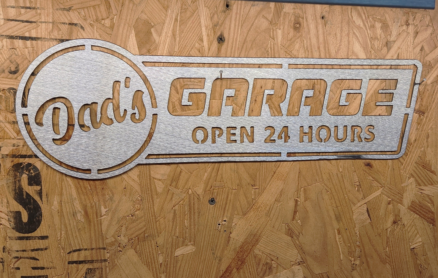 Dad's Garage Plaque