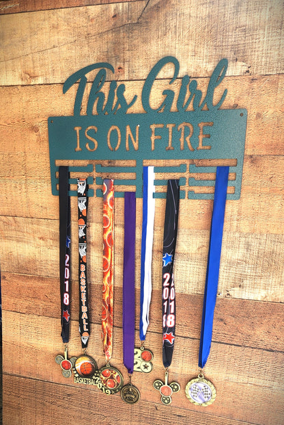 This Girl Is On Fire Medal Hanger