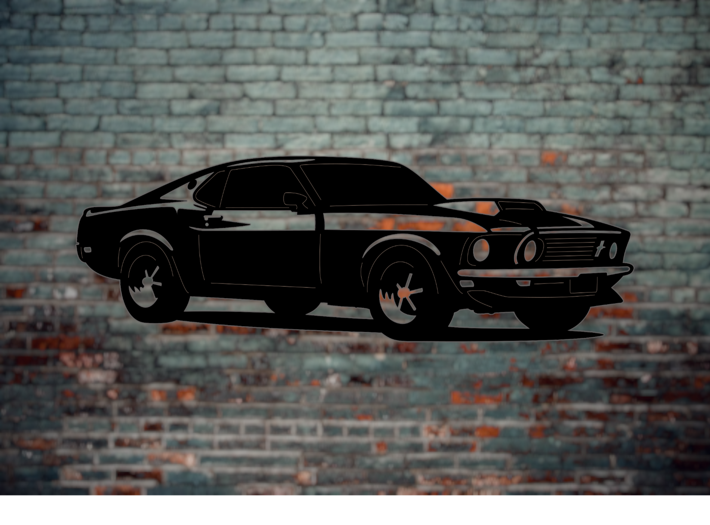 1969 ford mustang metal sign