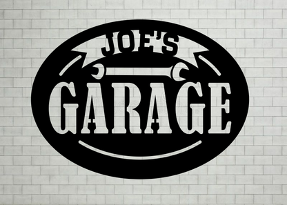 Garage Oval Personalized – Elite Metal Design LLC