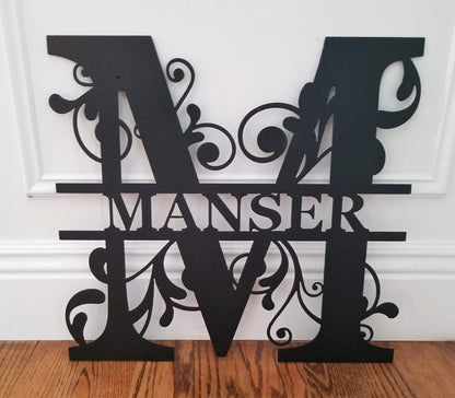 Monogram Split Swirl