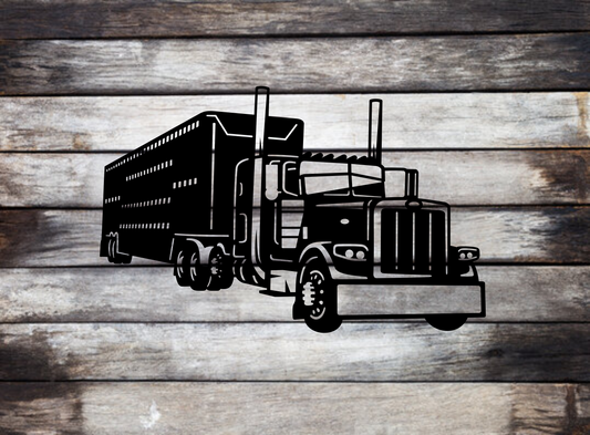 Peterbuilt Bull Hauler Metal Sign