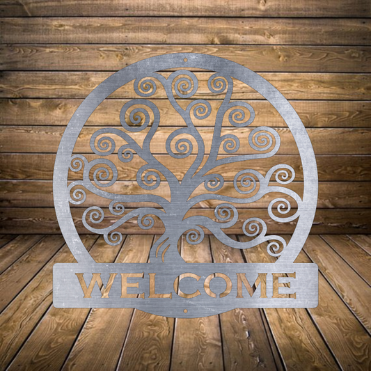 Swirly Tree Welcome