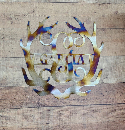 Antler Wreath Monogram