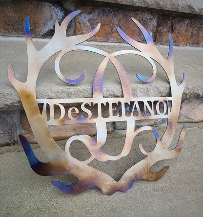 Antler Wreath Monogram