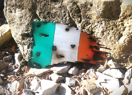 Tattered, Battle Worn, Distressed Flag of Ireland/Irish Flag