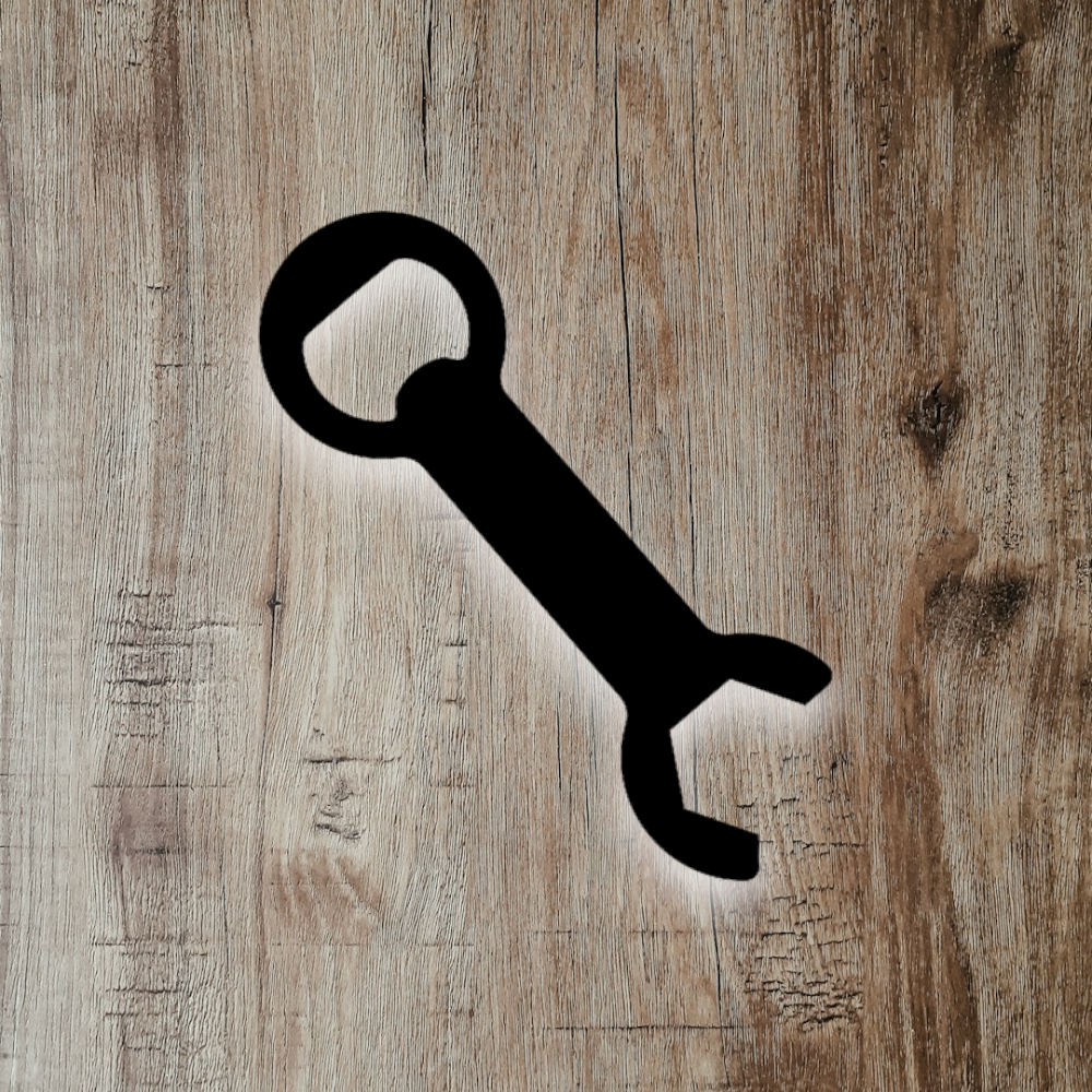 Wrench tool metal bottle opener